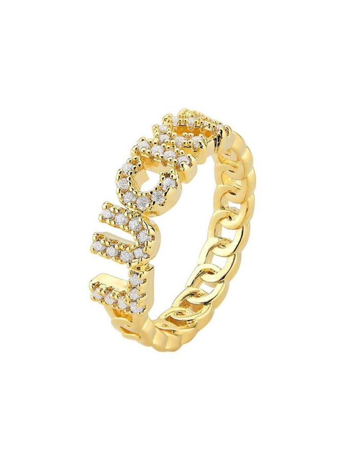 Anel Lucky Cravejado — banho de ouro 18k, Heali Semijoias