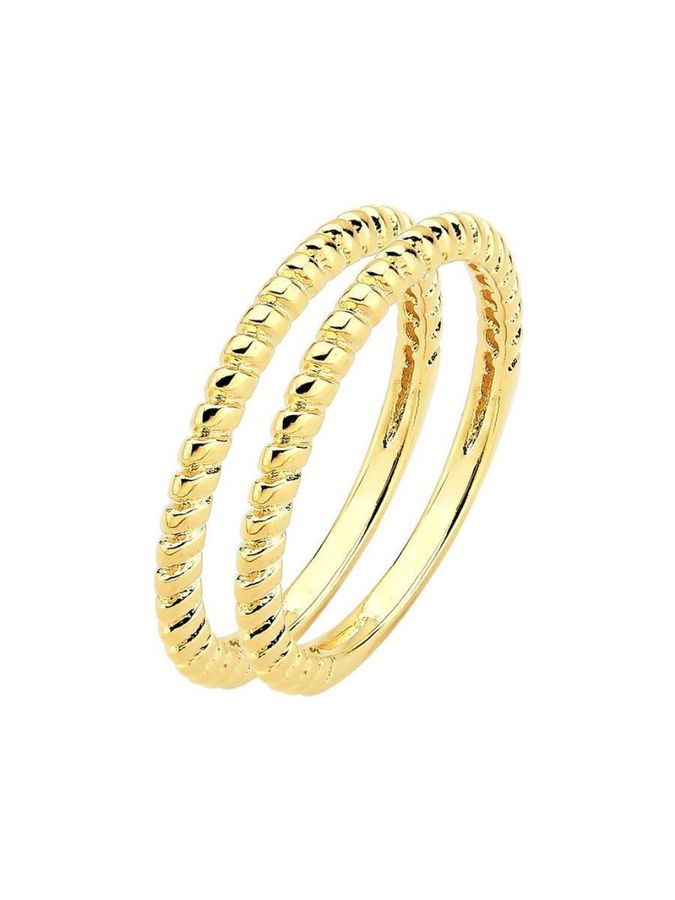 Anel Aparador Detalhado — banho de ouro 18k, Heali Semijoias