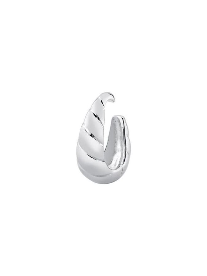 Piercing Fake Gota Torcido | Conch | Ródio Branco — banho de ródio, Heali Semijoias