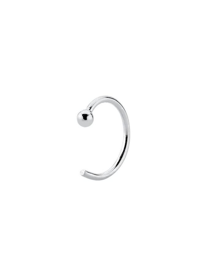Piercing Fake Piercing Liso Para Furo Helix/daith — banho de prata, Heali Semijoias