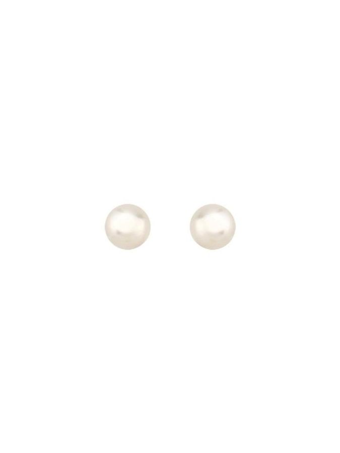 Brinco Perola 4mm — banho de ouro 18k, Heali Semijoias