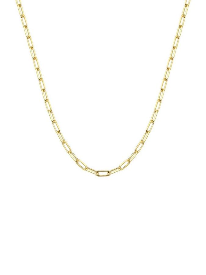 Colar Longo Elo Cartier 50 CM — banho de paládio, Heali Semijoias