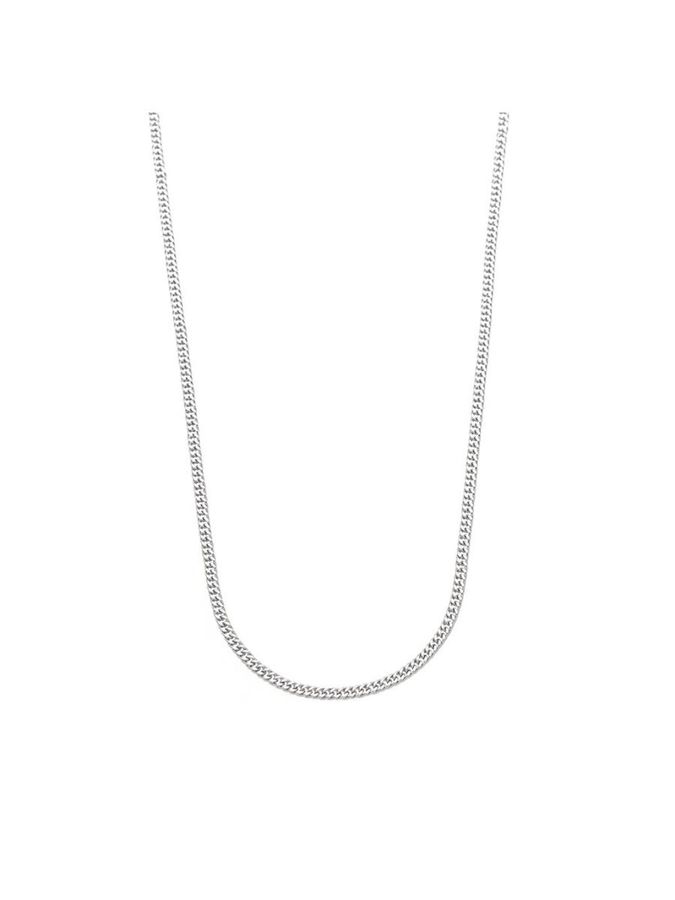Colar Elo Grumet 2mm Masculino / Banho DE Ródio Branco — banho de ródio branco, Heali Semijoias