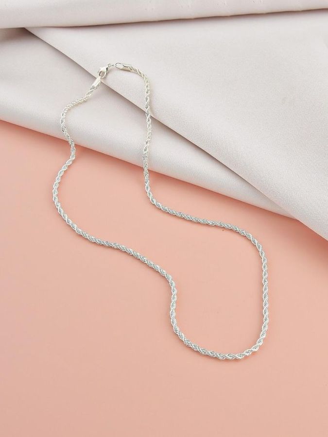 Choker Cordão Baiano 2mm 35 Cm| Banho DE Prata