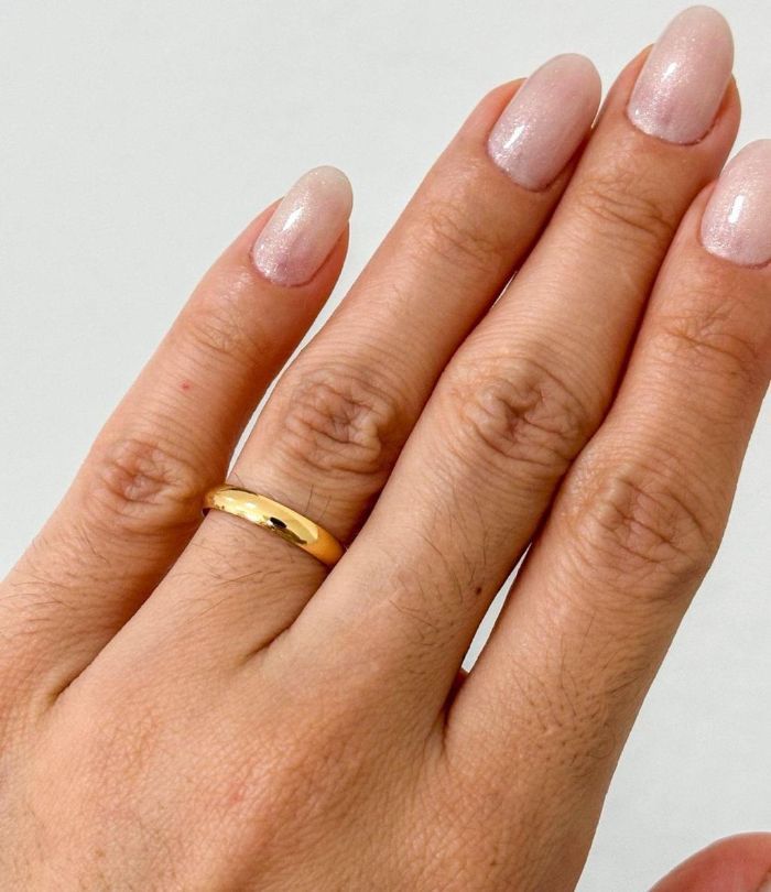 Anel Aliança — banho de ouro 18k, Heali Semijoias