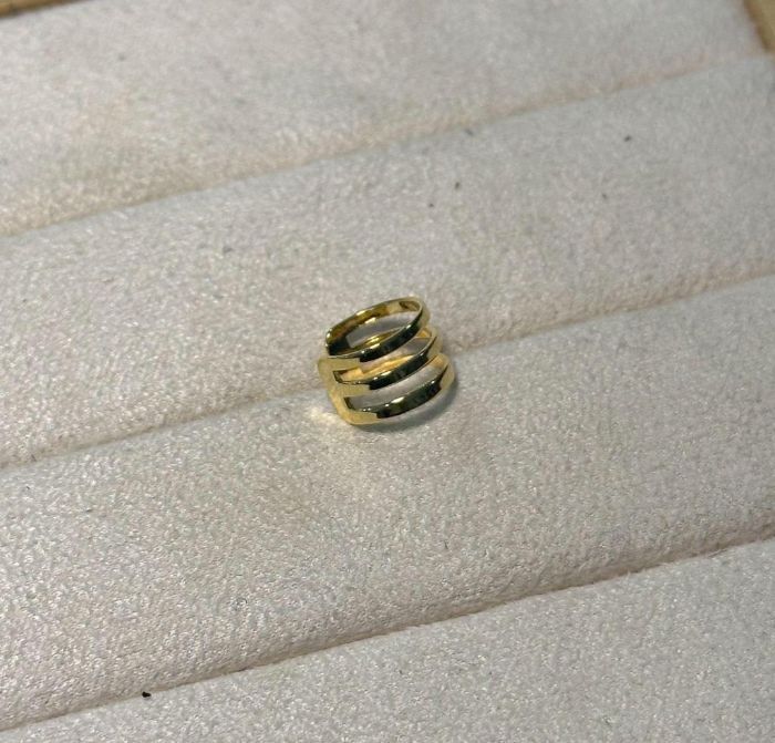 Piercing Fake Listras Banho Ouro — banho de paládio, Heali Semijoias
