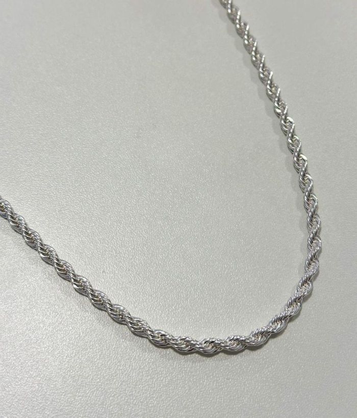 Colar Cordao Baiano 50 CM 4 MM Banho Prata — banho de prata, Heali Semijoias