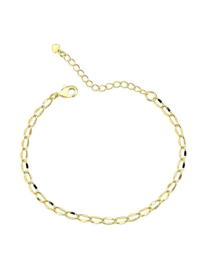 Pulseira Elo Com Detalhes — banho de paládio, Heali Semijoias
