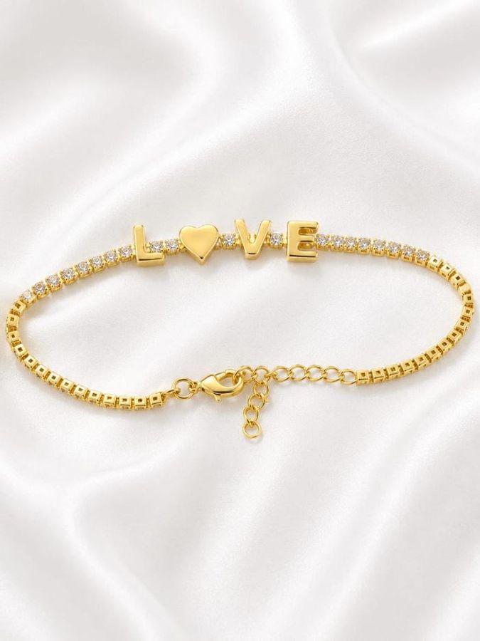 Pulseira Riviera Love — banho de ouro 18k, Heali Semijoias